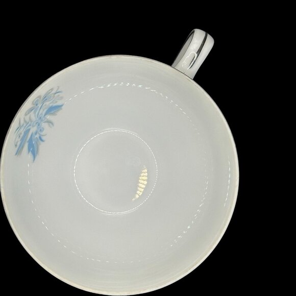 Vintage Sky Flower Tea Cup Platinum Trim - Picture 5 of 8
